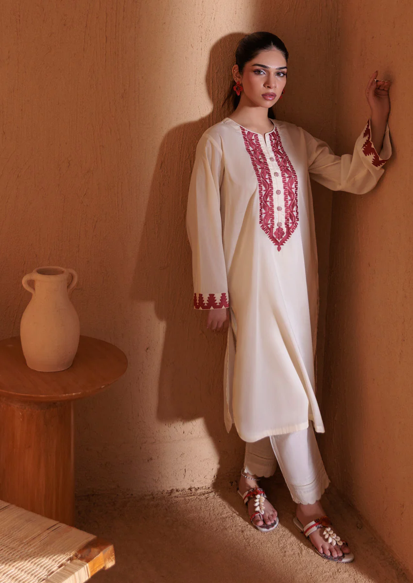 Cream-Jacquard-1 Piece (WPS25DE1002) - Image 6