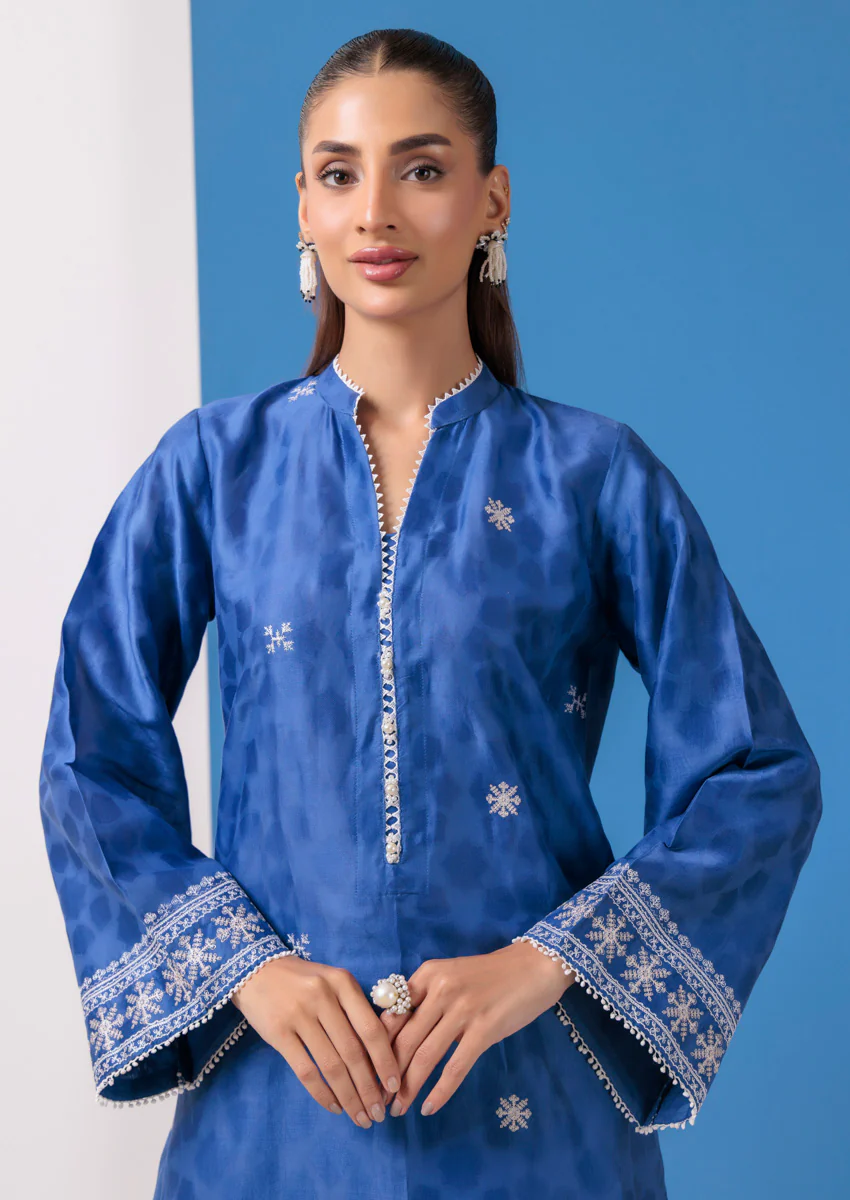 Blue-Jacquard-2 Piece (WPS25DE2011) - Image 3