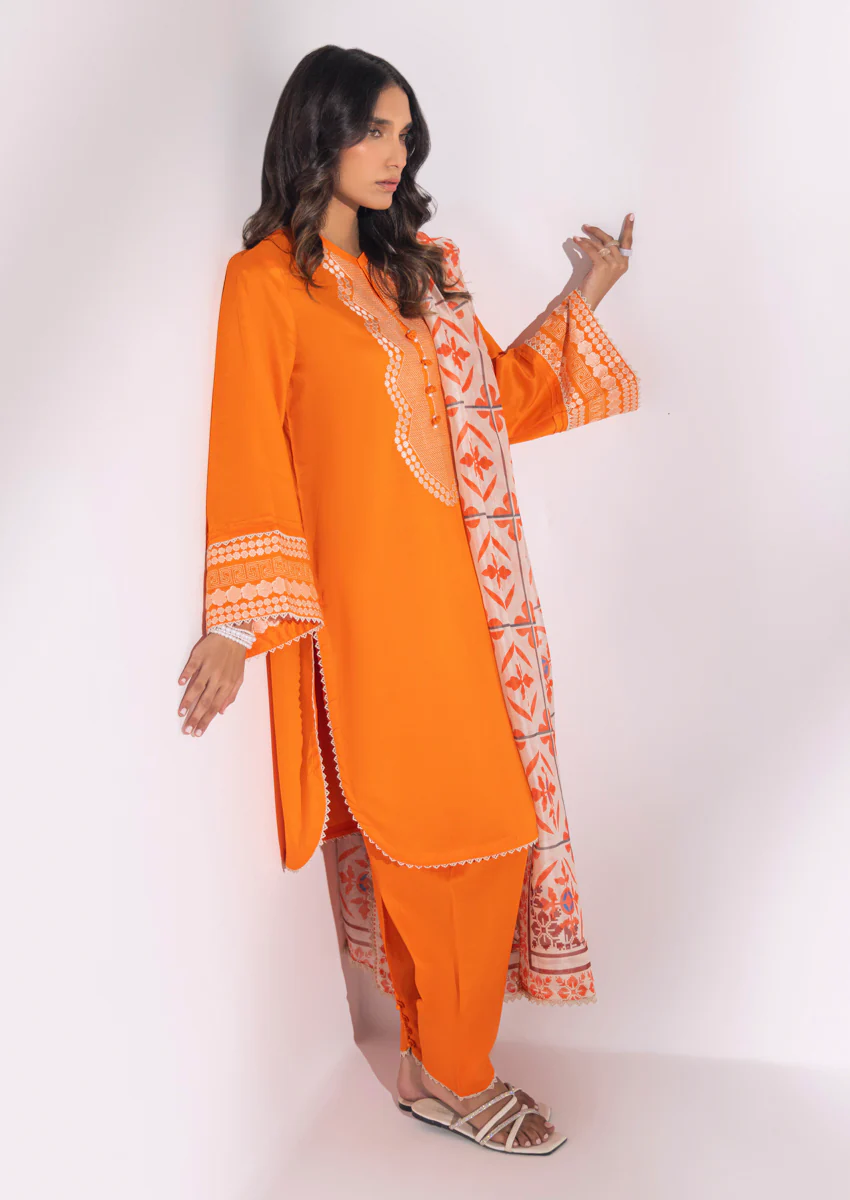 Orange-Lawn-3 Piece (WPS25DE3025) - Image 4