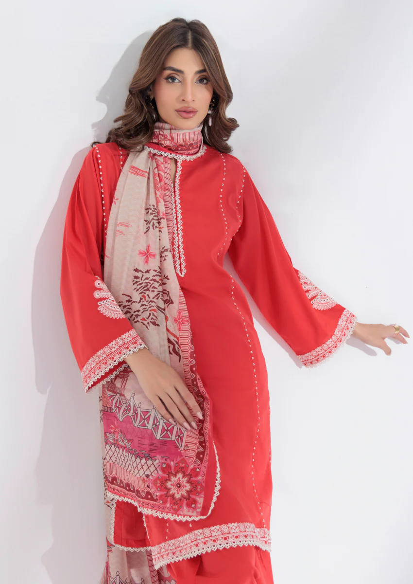 Crimson-Cambric-3 Piece (WPS25DE3028) - Image 3
