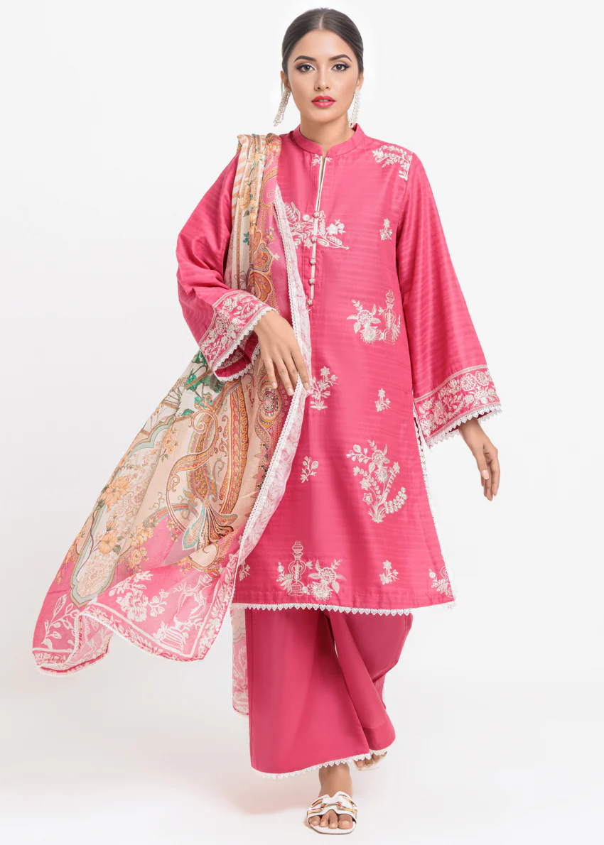 Pink-Jacquard-3 Piece (WPS25DE3031) - Image 3
