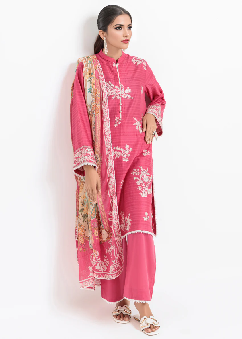 Pink-Jacquard-3 Piece (WPS25DE3031) - Image 4