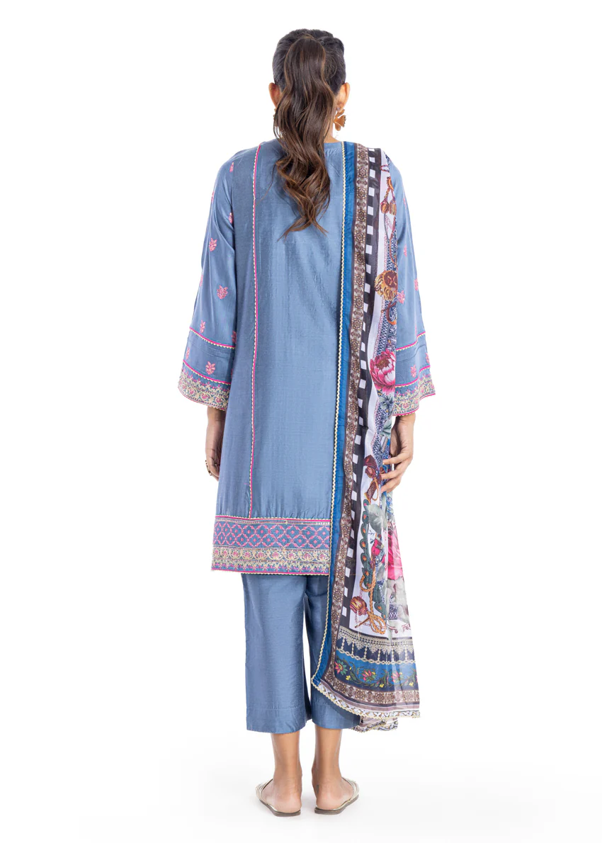 Lavender-Cotton Silk-3 Piece (WPS25FE3007) - Image 2