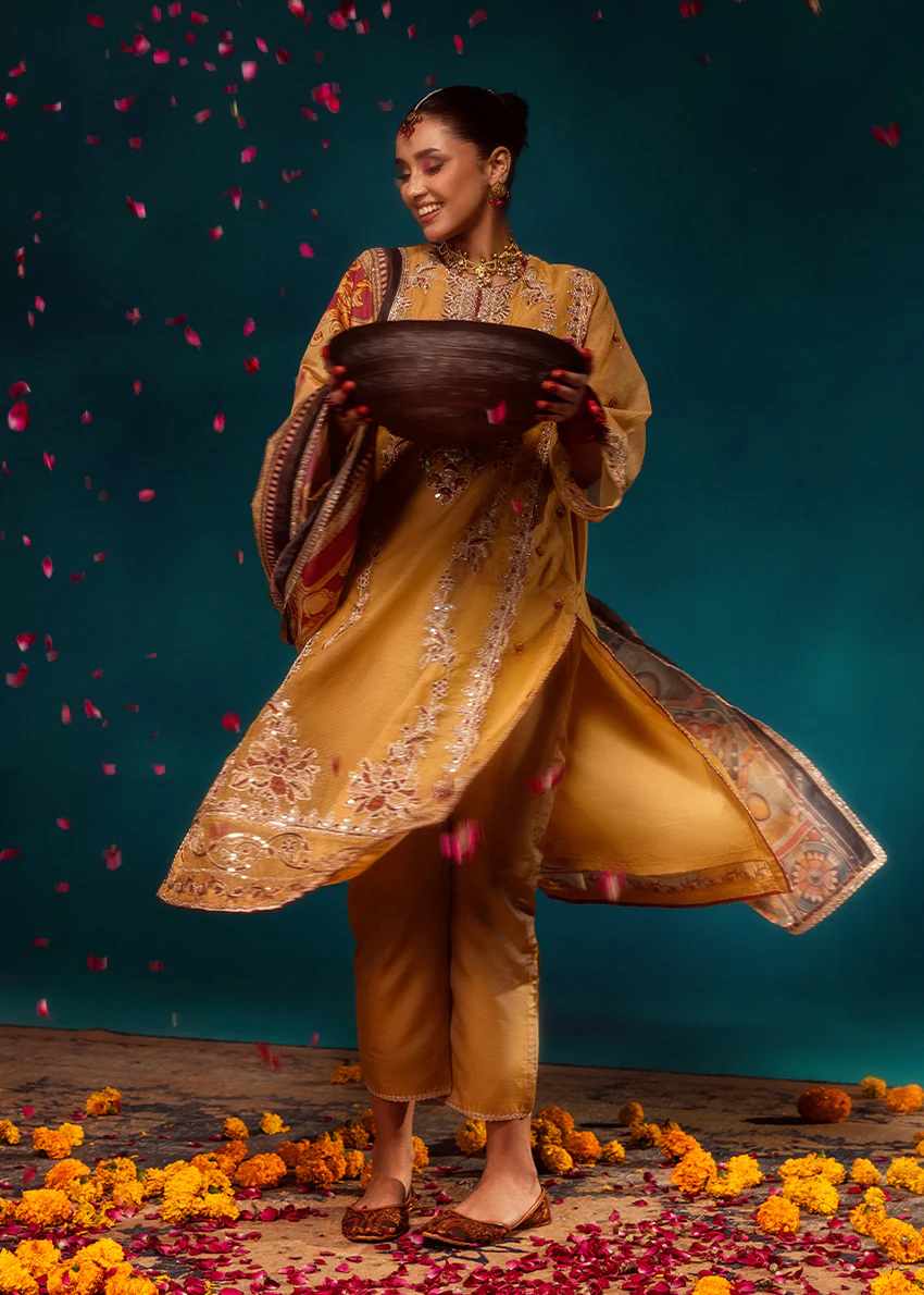 Mustard-Dyed-3 Piece (WPS25FE3010) - Image 4