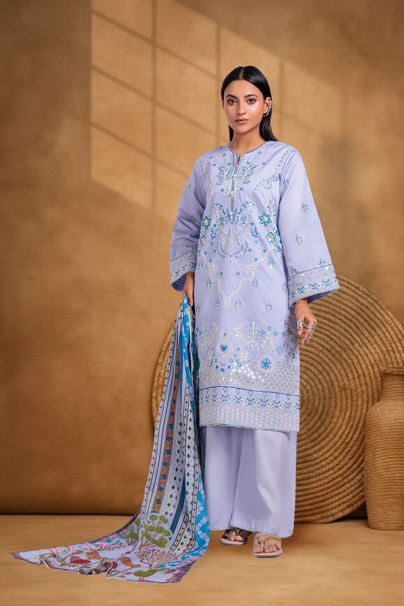 Lilac-Cotton Net-3 Piece (WPS25FE3043)