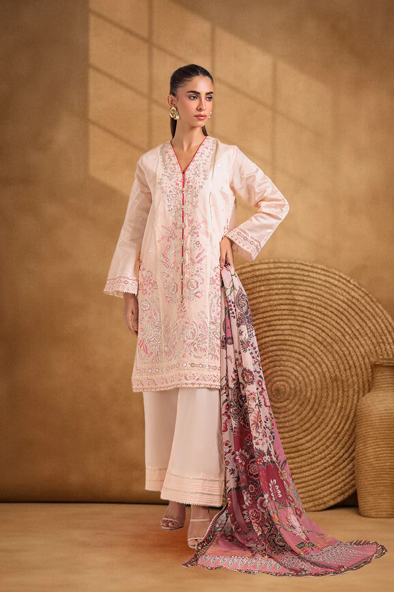 Peach-Cotton Net-3 Piece (WPS25FE3046)