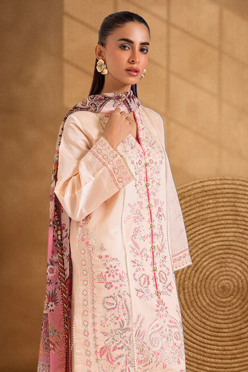 Peach-Cotton Net-3 Piece (WPS25FE3046) - Image 4