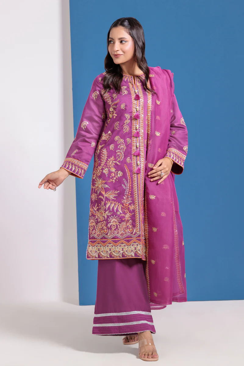 Purple-Cotton Net-3 Piece (WPS25FE3047) - Image 6