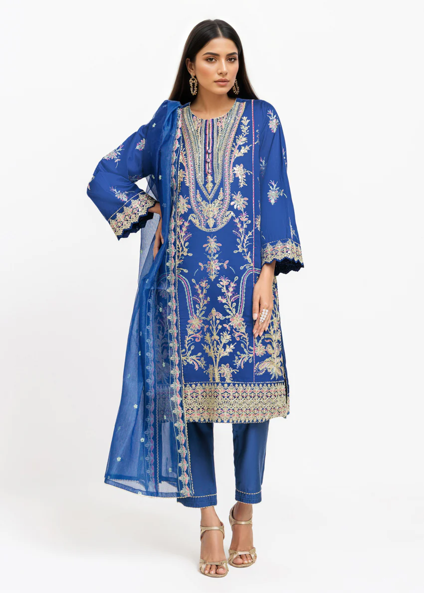 Blue-Cotton Net-3 Piece (WPS25FE3049) - Image 4