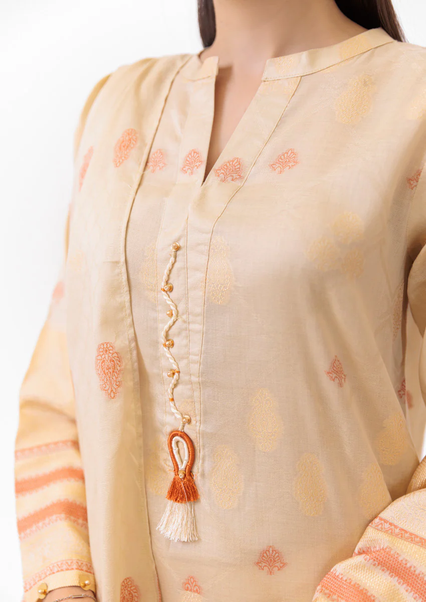 Beige-Jacquard-3 Piece (WPS25JD3002) - Image 5