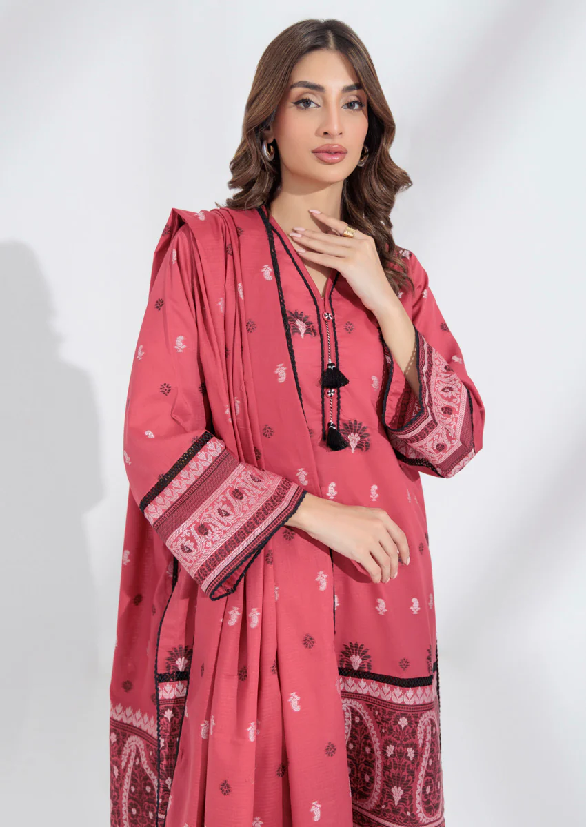 Red-Jacquard-3 Piece (WPS25JD3015) - Image 4