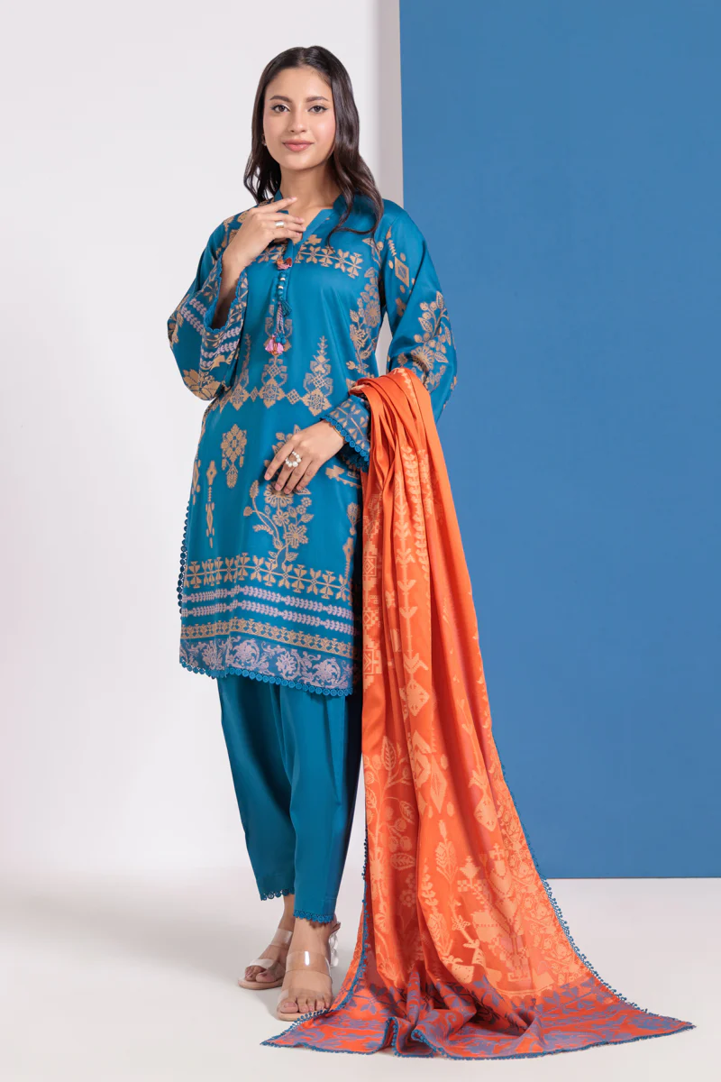 Blue-Jacquard-3 Piece (WPS25JD3050)