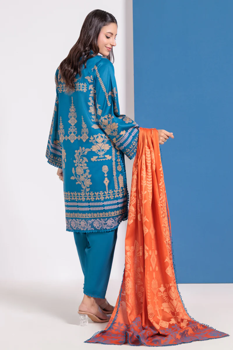 Blue-Jacquard-3 Piece (WPS25JD3050) - Image 2