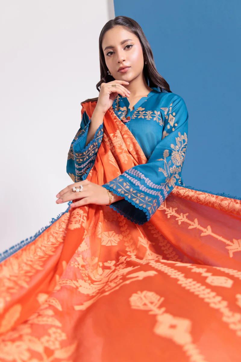 Blue-Jacquard-3 Piece (WPS25JD3050) - Image 6