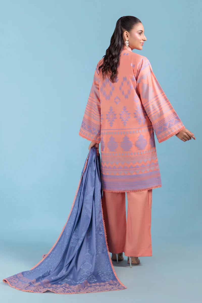 Coral-Jacquard-3 Piece (WPS25JD3051) - Image 2