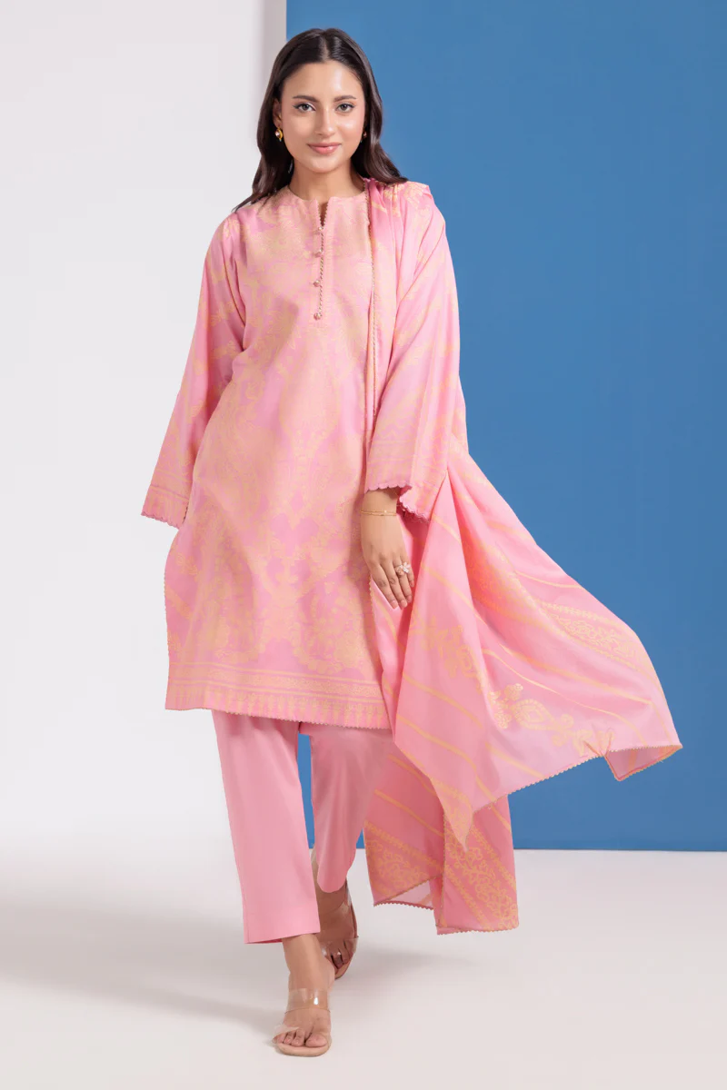 Pink-Jacquard-3 Piece (WPS25JD3055)