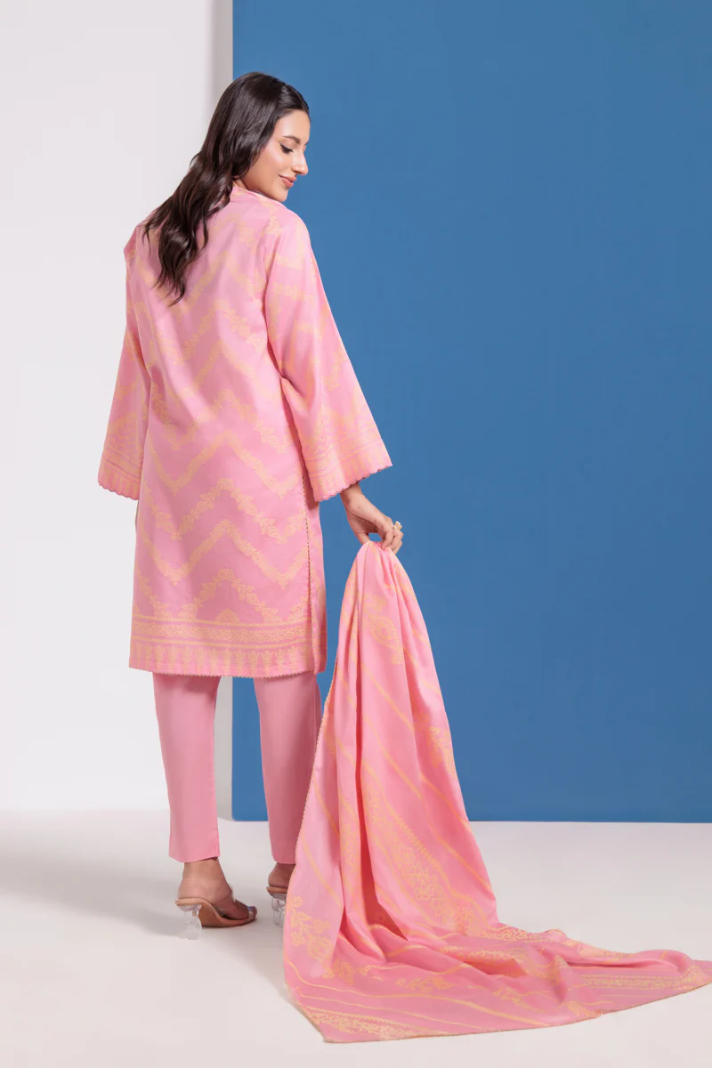 Pink-Jacquard-3 Piece (WPS25JD3055) - Image 2