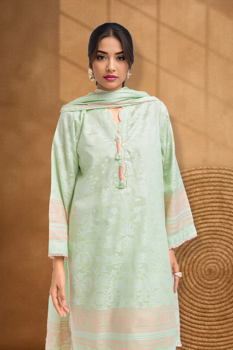 M-Green-Jacquard-3 Piece (WPS25JD3057) - Image 3