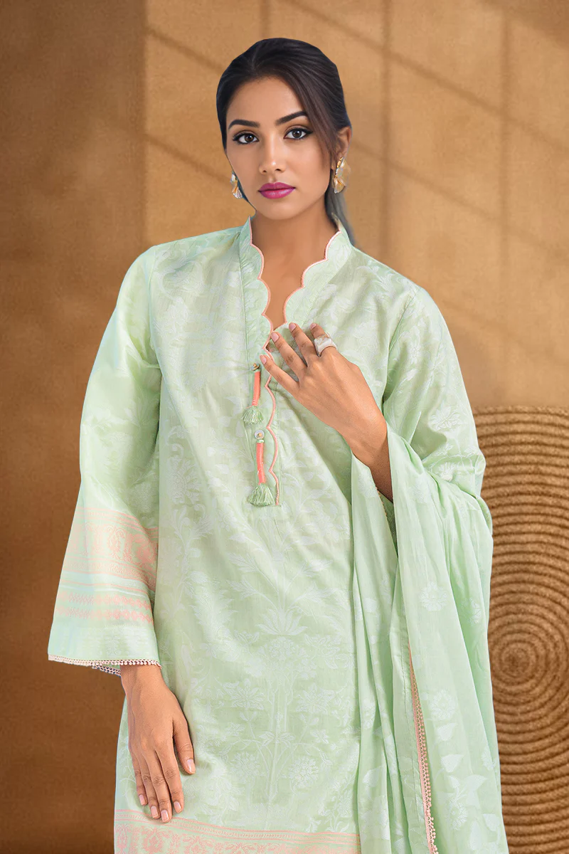 M-Green-Jacquard-3 Piece (WPS25JD3057) - Image 4