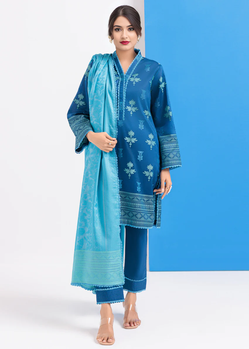 Blue-Jacquard-3 Piece (WPS25JD3061) - Image 3