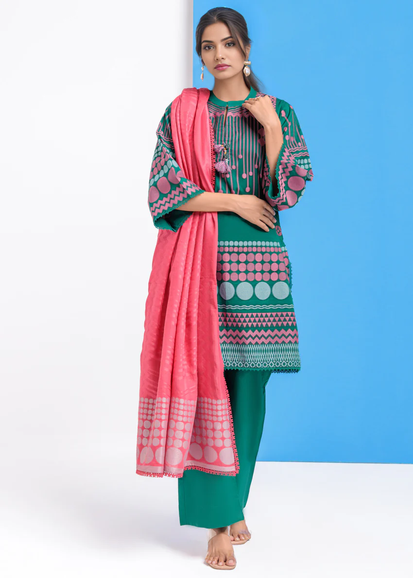 Green-Jacquard-3 Piece (WPS25JD3063)