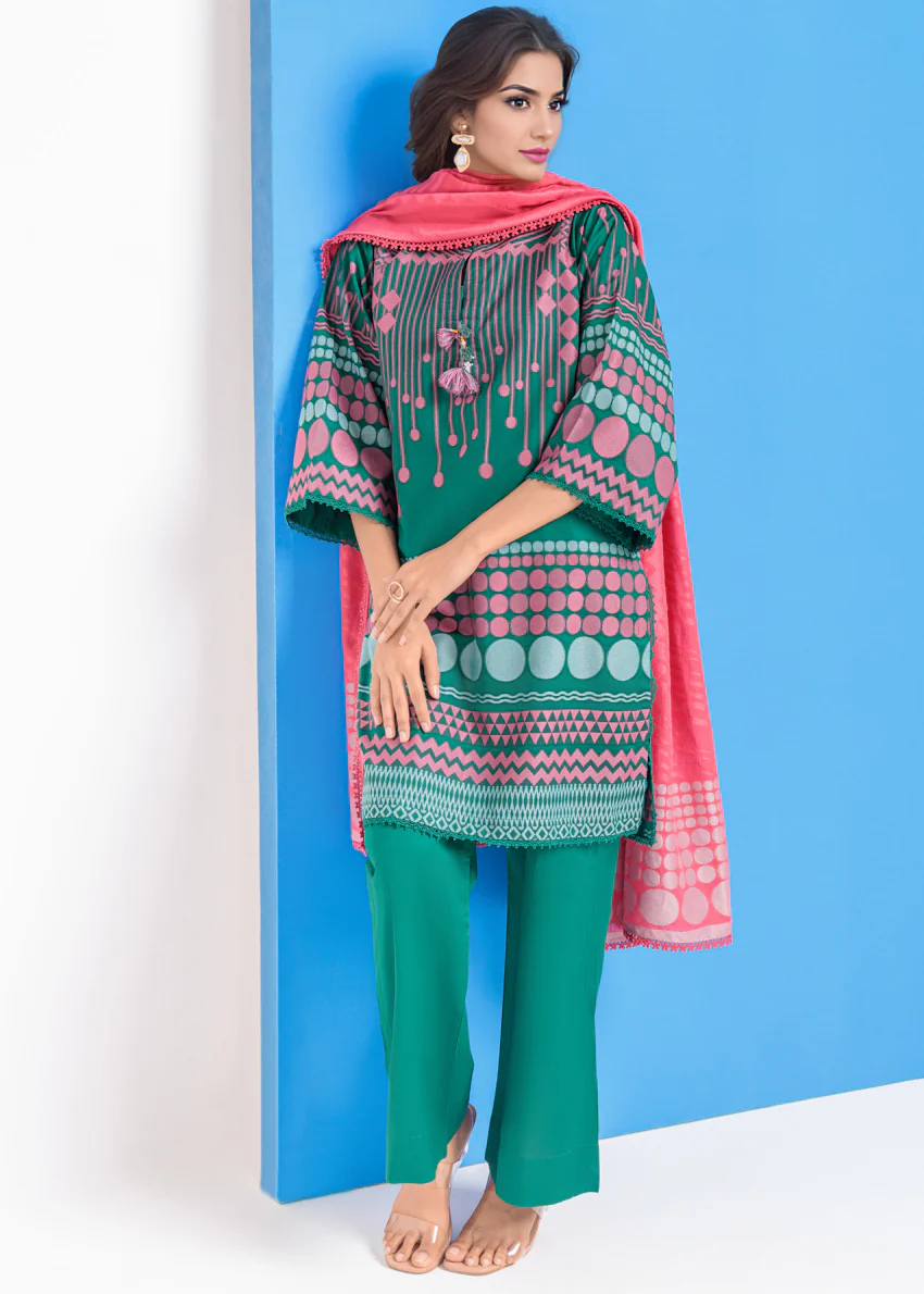 Green-Jacquard-3 Piece (WPS25JD3063) - Image 5