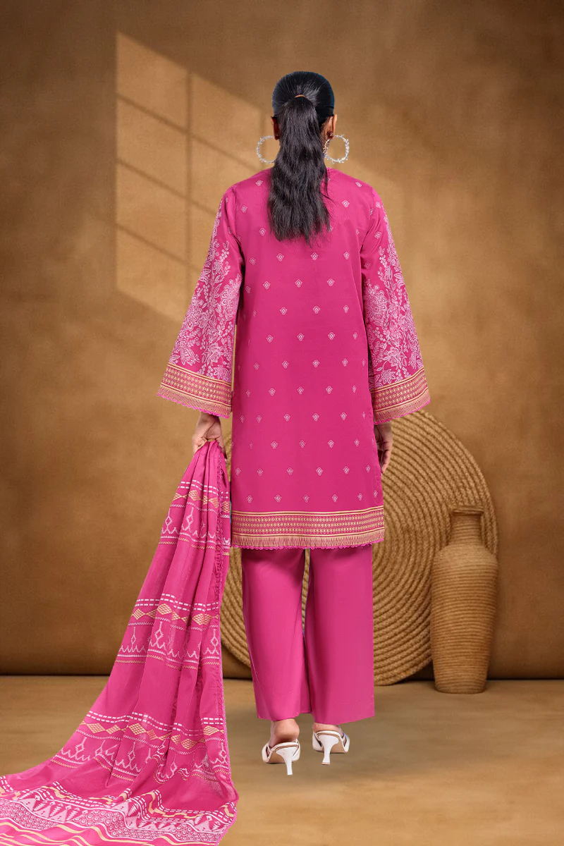 Pink-Jacquard-3 Piece (WPS25JD3064) - Image 4