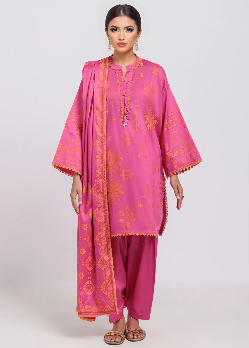 Pink-Jacquard-3 Piece (WPS25JD3068)