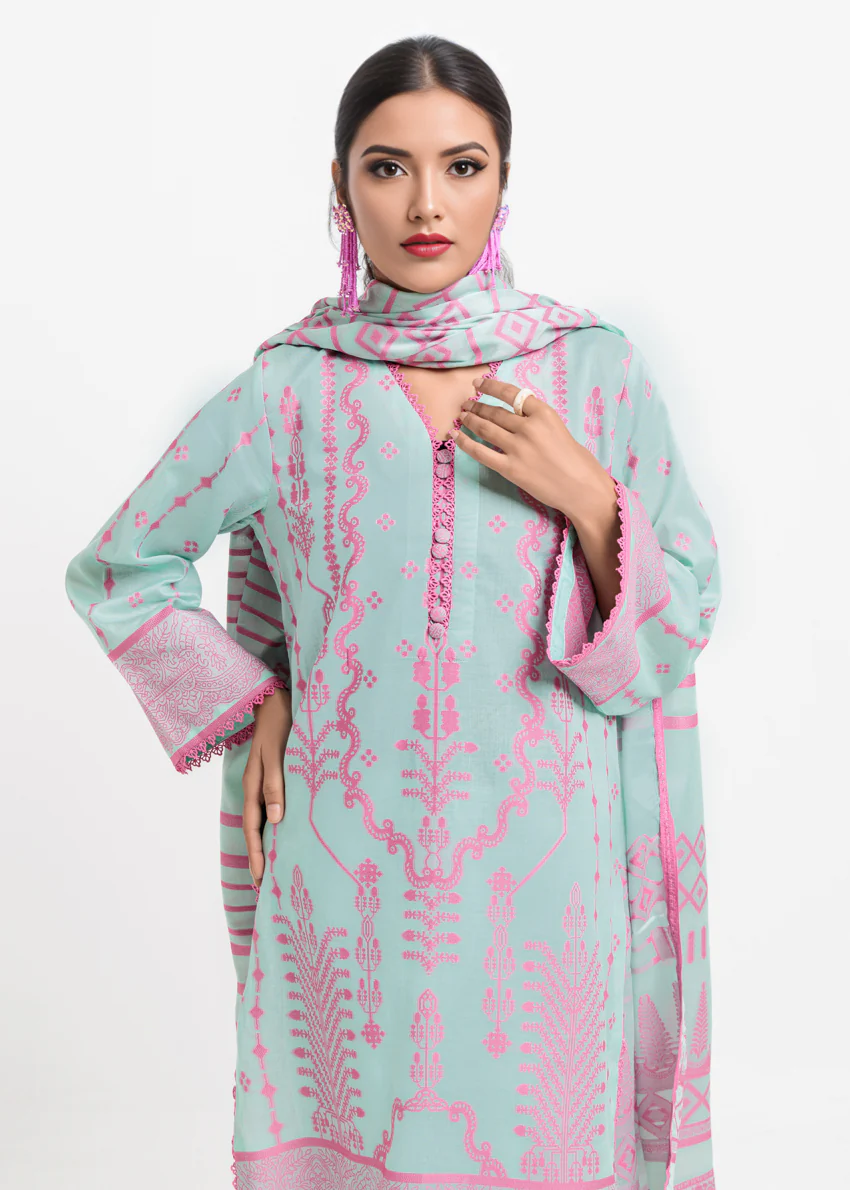 B-Green-Jacquard-3 Piece (WPS25JD3069) - Image 4