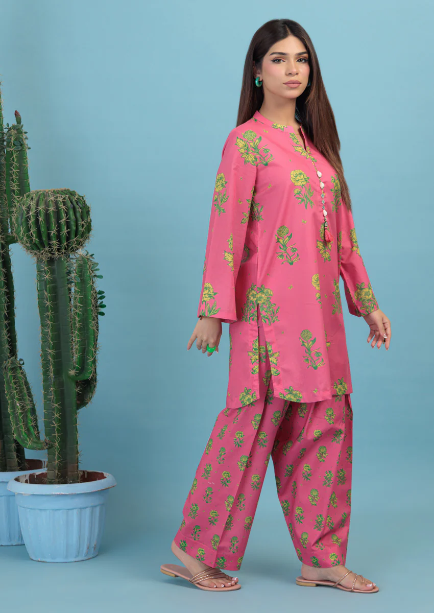Pink-Lawn-2 Piece (WPS25P2017) - Image 4