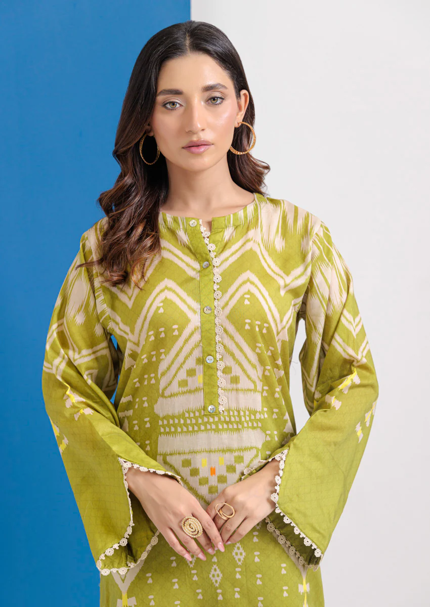M-Green-Cambric-2 Piece (WPS25P2021) - Image 3