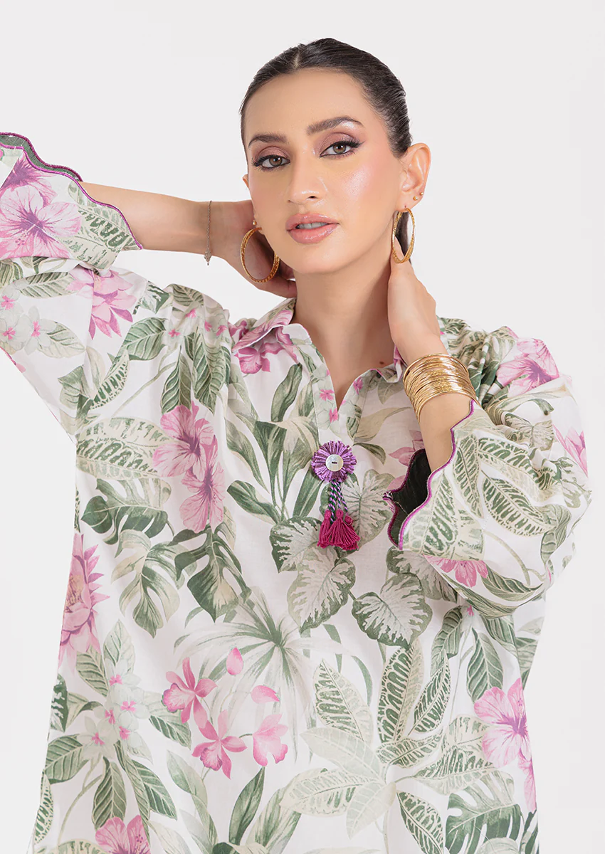 L-Green-Cambric-2 Piece (WPS25P2025) - Image 3