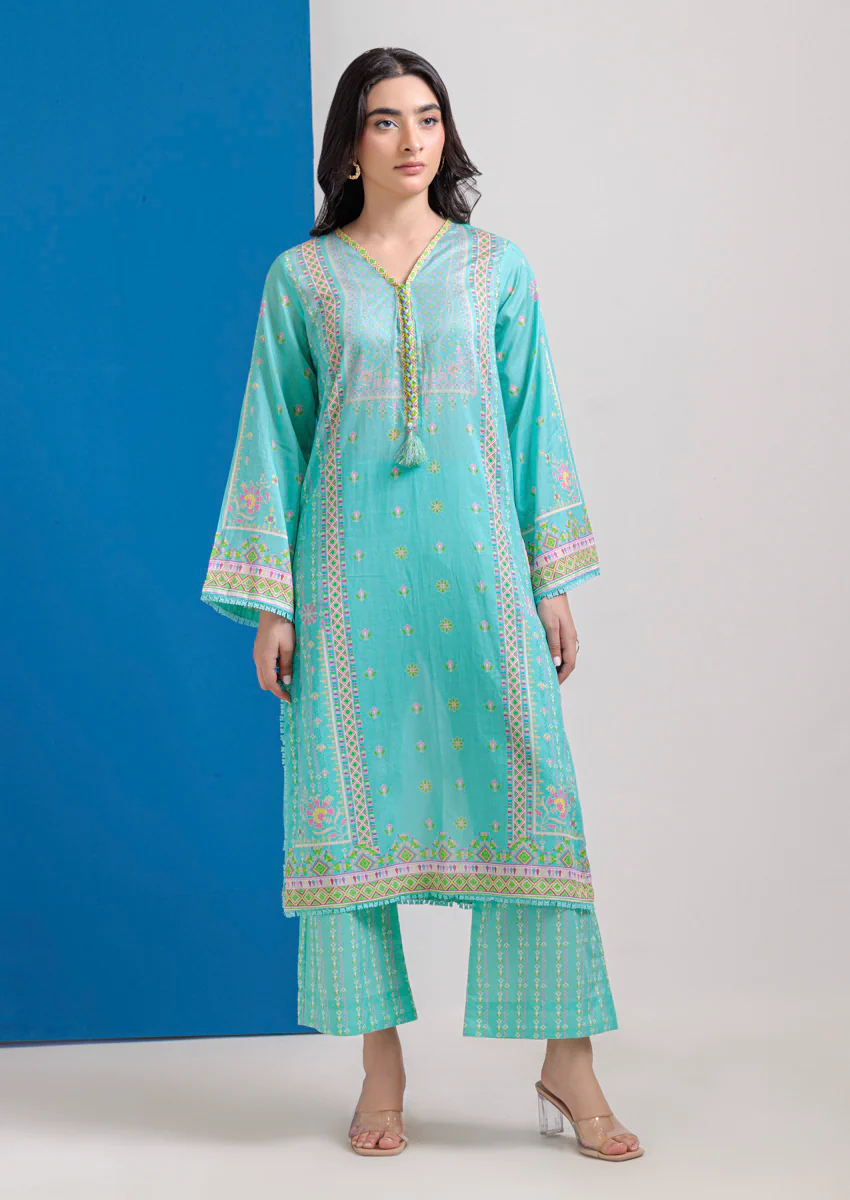 S-Green-Cambric-2 Piece (WPS25P2029)