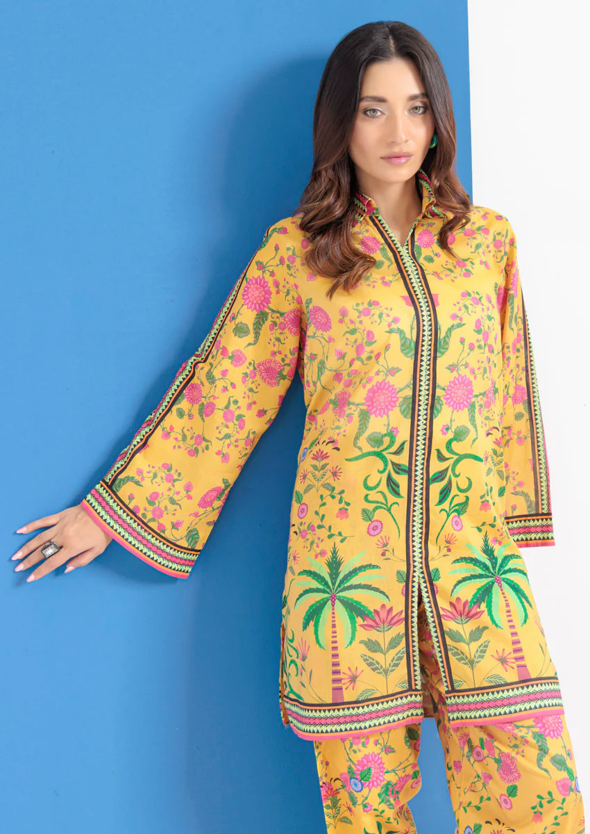 Mustard-Cambric-2 Piece (WPS25P2032) - Image 3