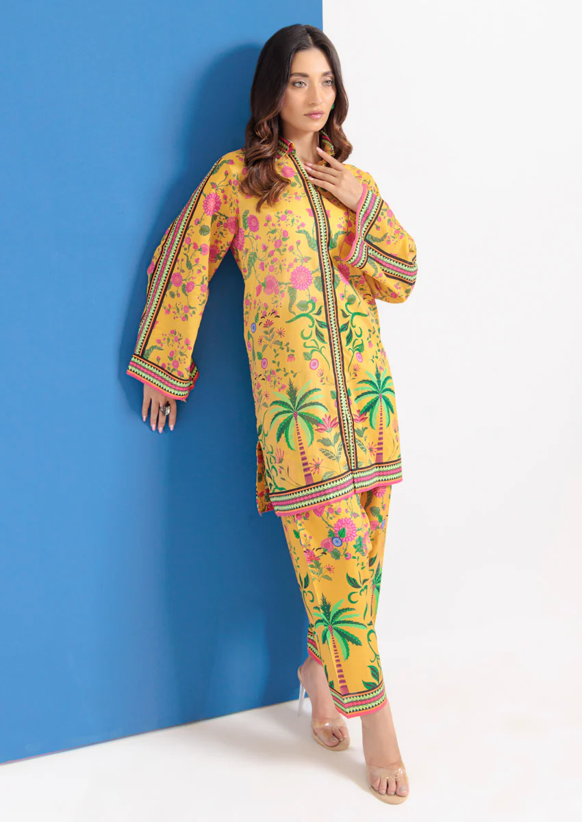 Mustard-Cambric-2 Piece (WPS25P2032) - Image 4