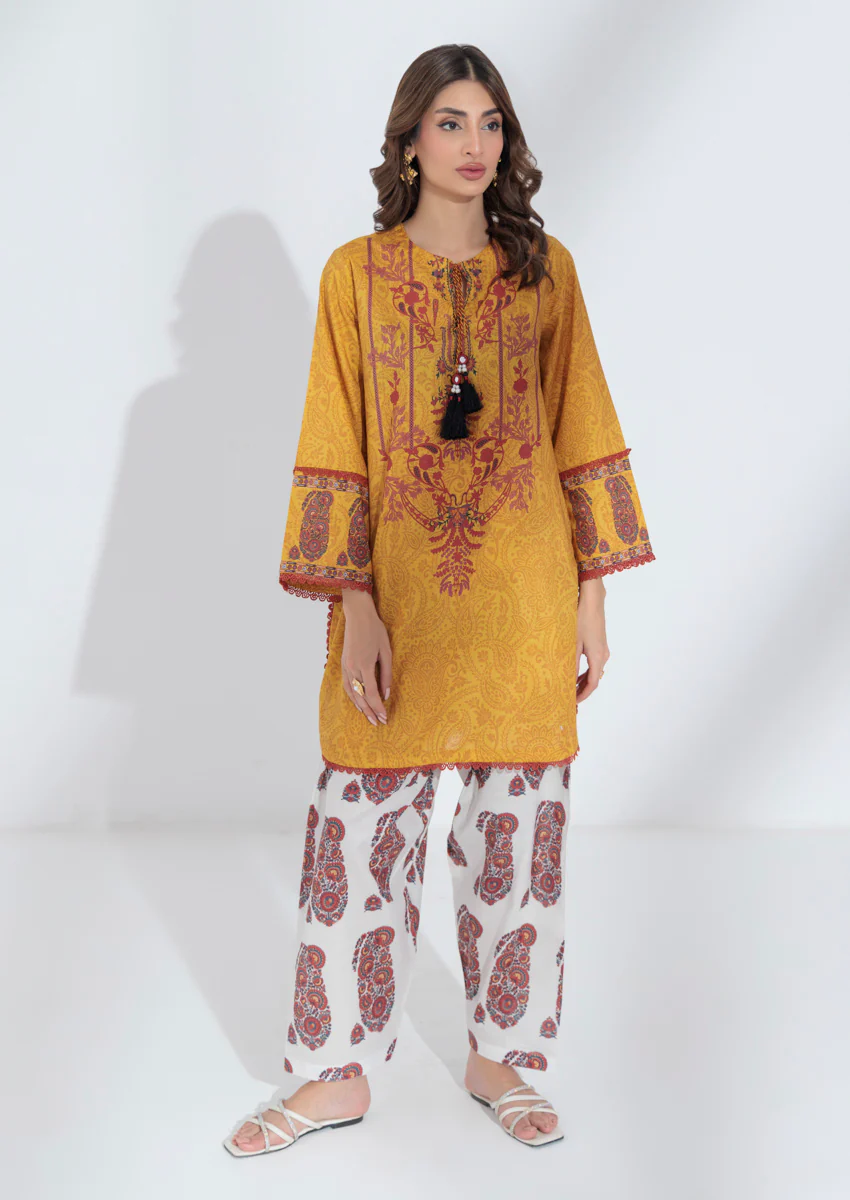 Mustard-Cambric-2 Piece (WPS25P2036)