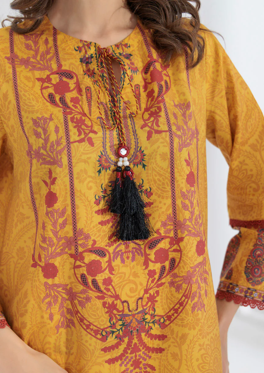 Mustard-Cambric-2 Piece (WPS25P2036) - Image 3