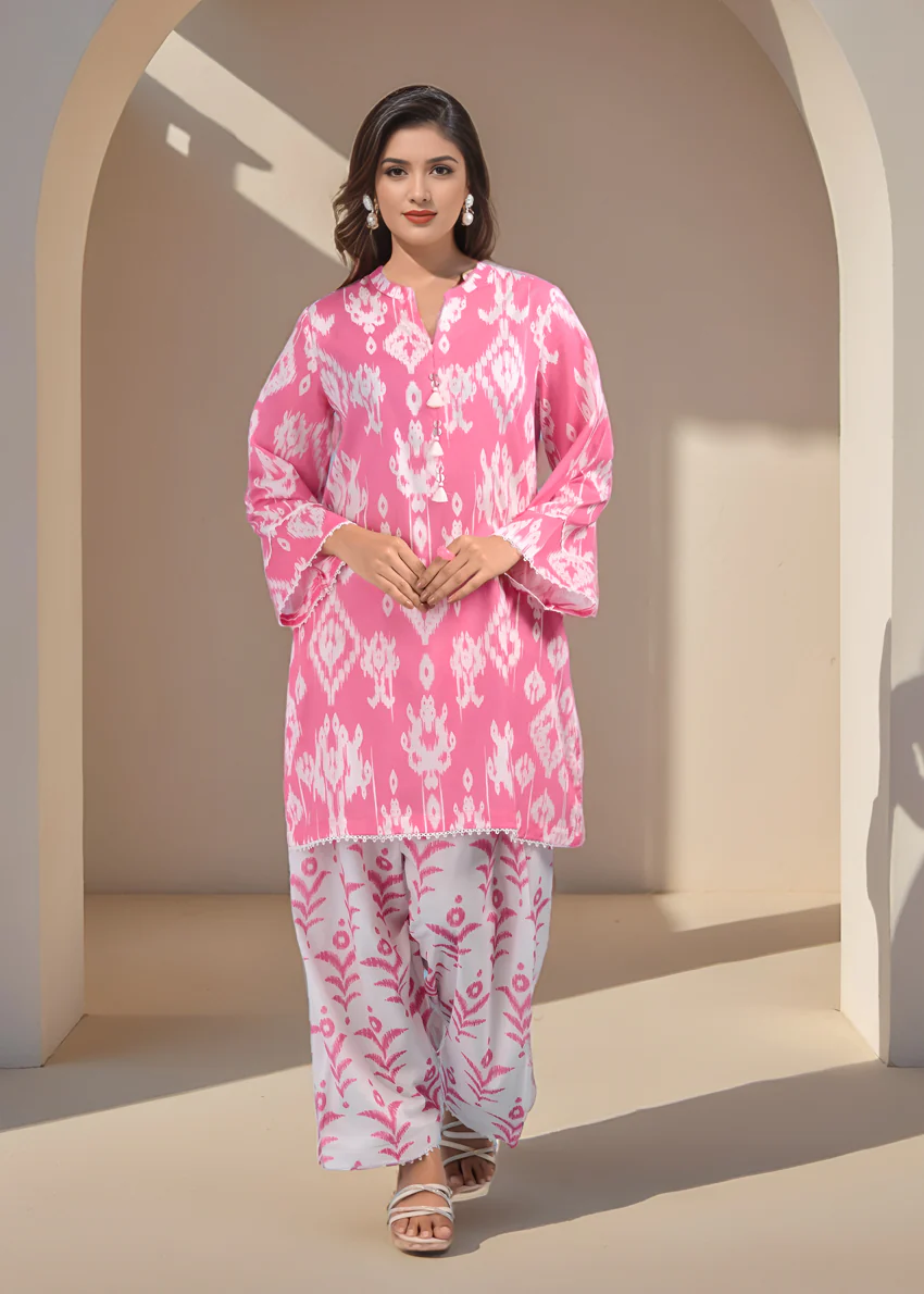 Pink-Cambric-2 Piece (WPS25P2037) - Image 4