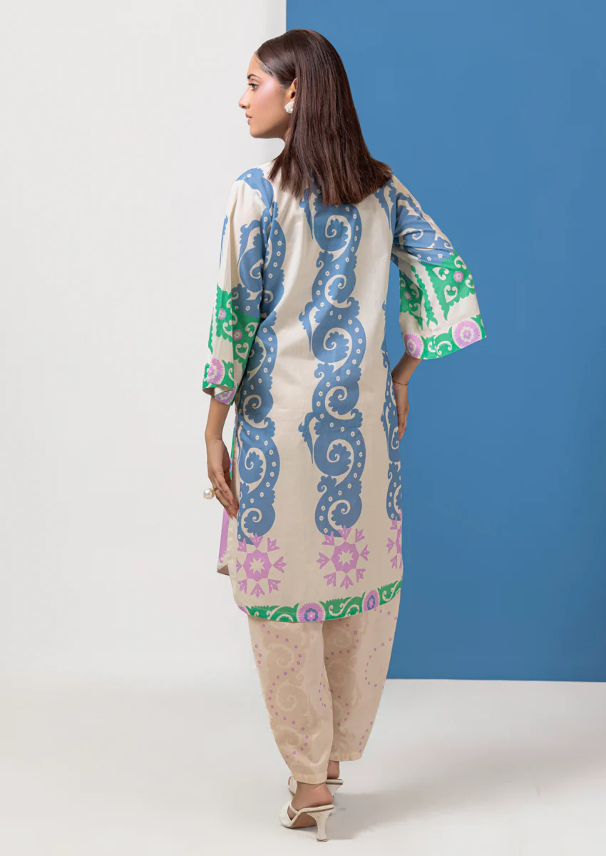 B-Cream-Lawn-2 Piece (WPS25P2040) - Image 2