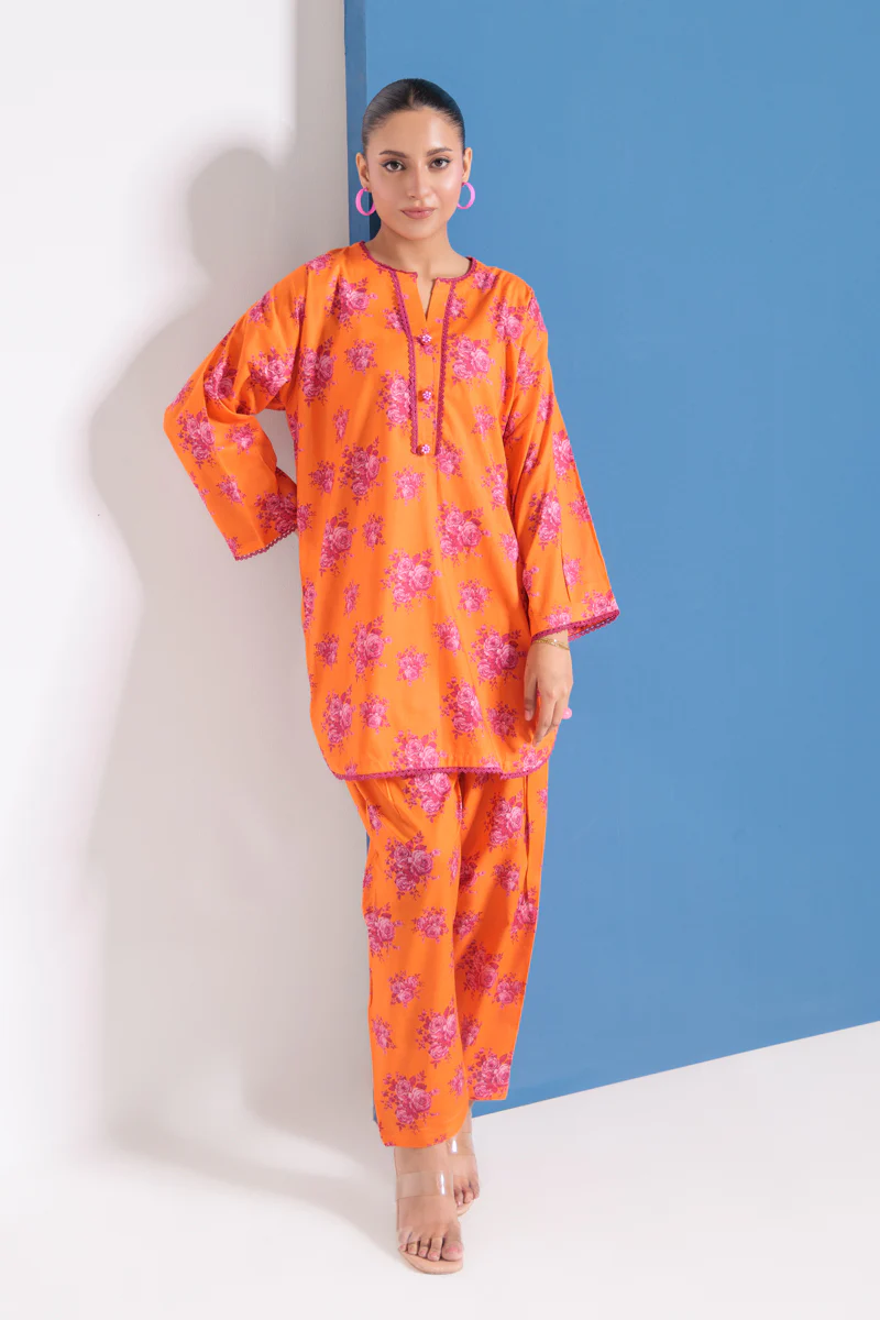 Orange-Cambric-2 Piece (WPS25P2043) - Image 5