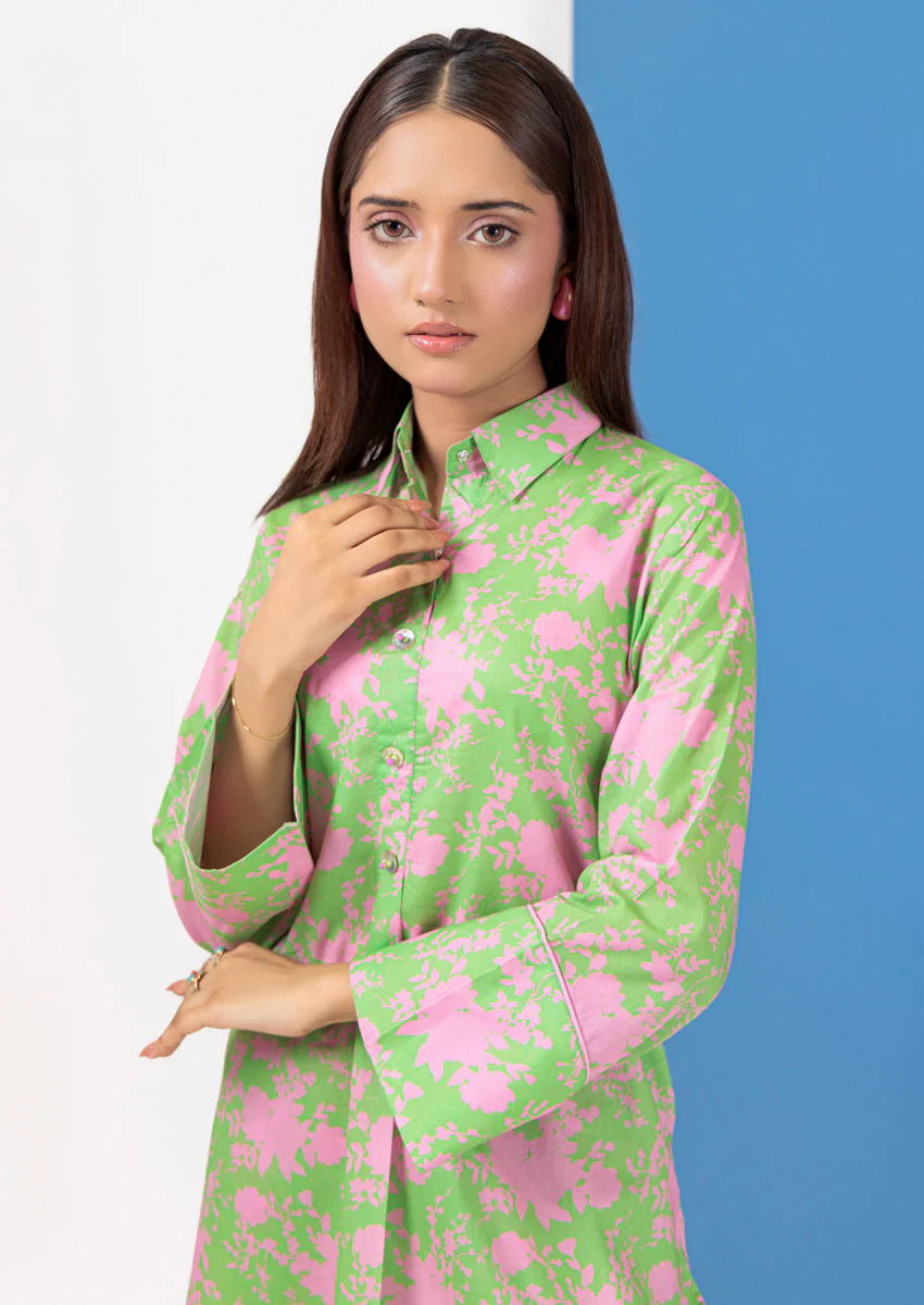 L-Green-Cambric-2 Piece (WPS25P2049) - Image 4