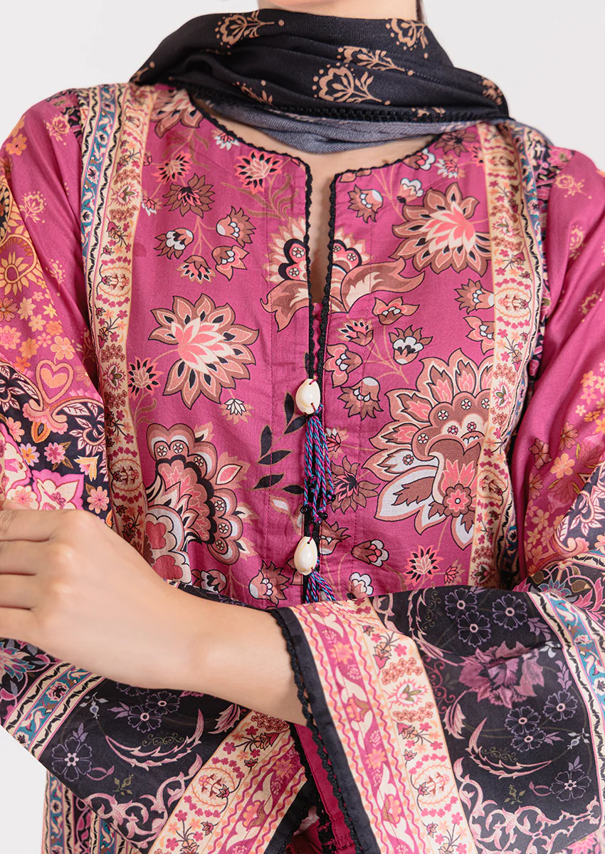 Magenta-Lawn-3 Piece (WPS25P3014) - Image 5