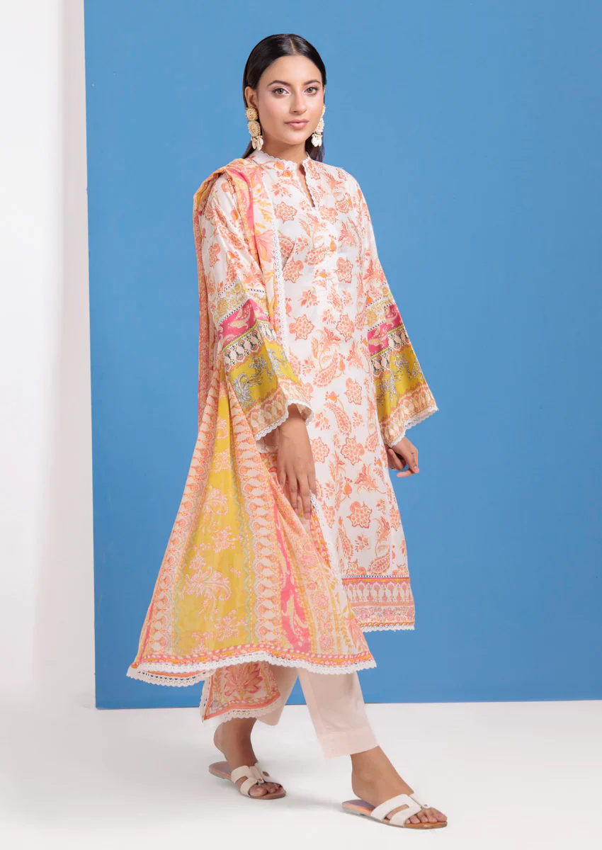 Cream-Cambric-3 Piece (WPS25P3016) - Image 4