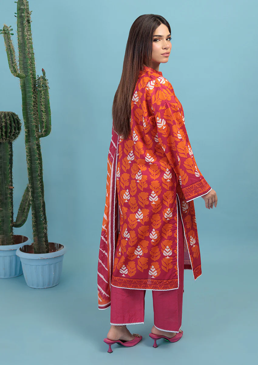 Pink-Lawn-3 Piece (WPS25P3026) - Image 2