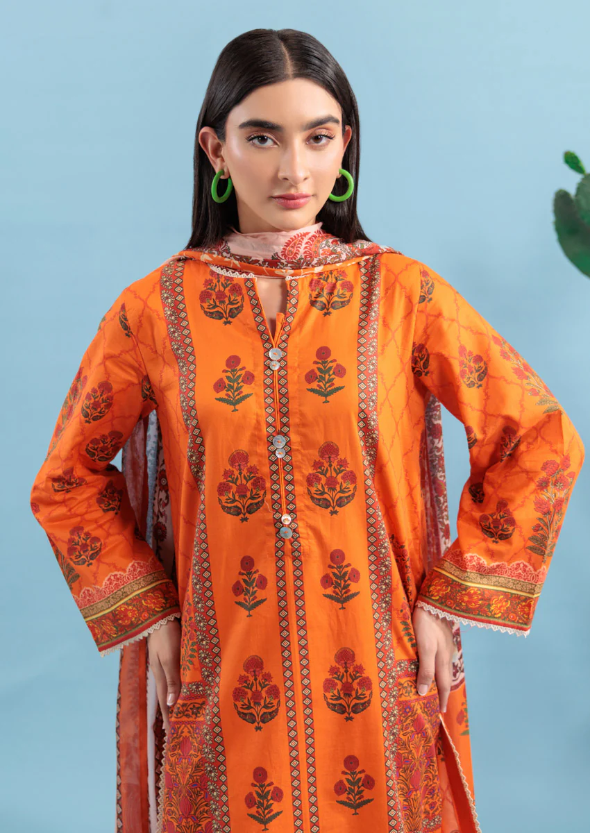Orange-Cambric-3 Piece (WPS25P3028) - Image 3