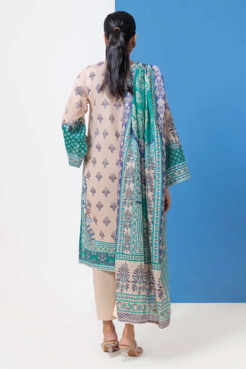 L-Peach-Lawn-3 Piece (WPS25P3057) - Image 2