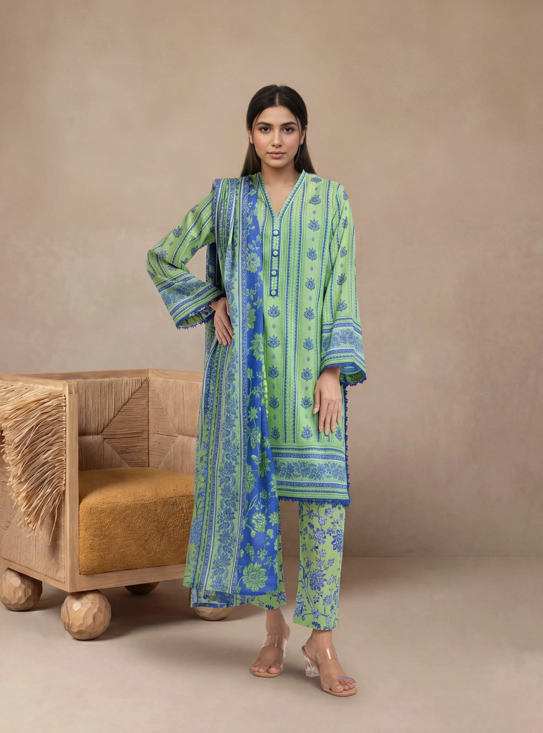 Green-Cambric-3 Piece (WPS25P3087)