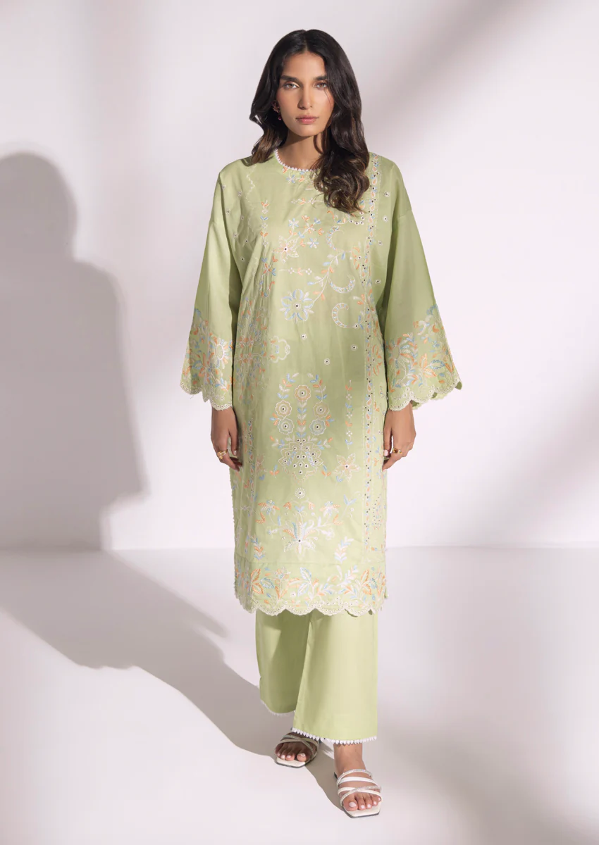 S-Green-Cambric-2 Piece (WPS25SE2009)