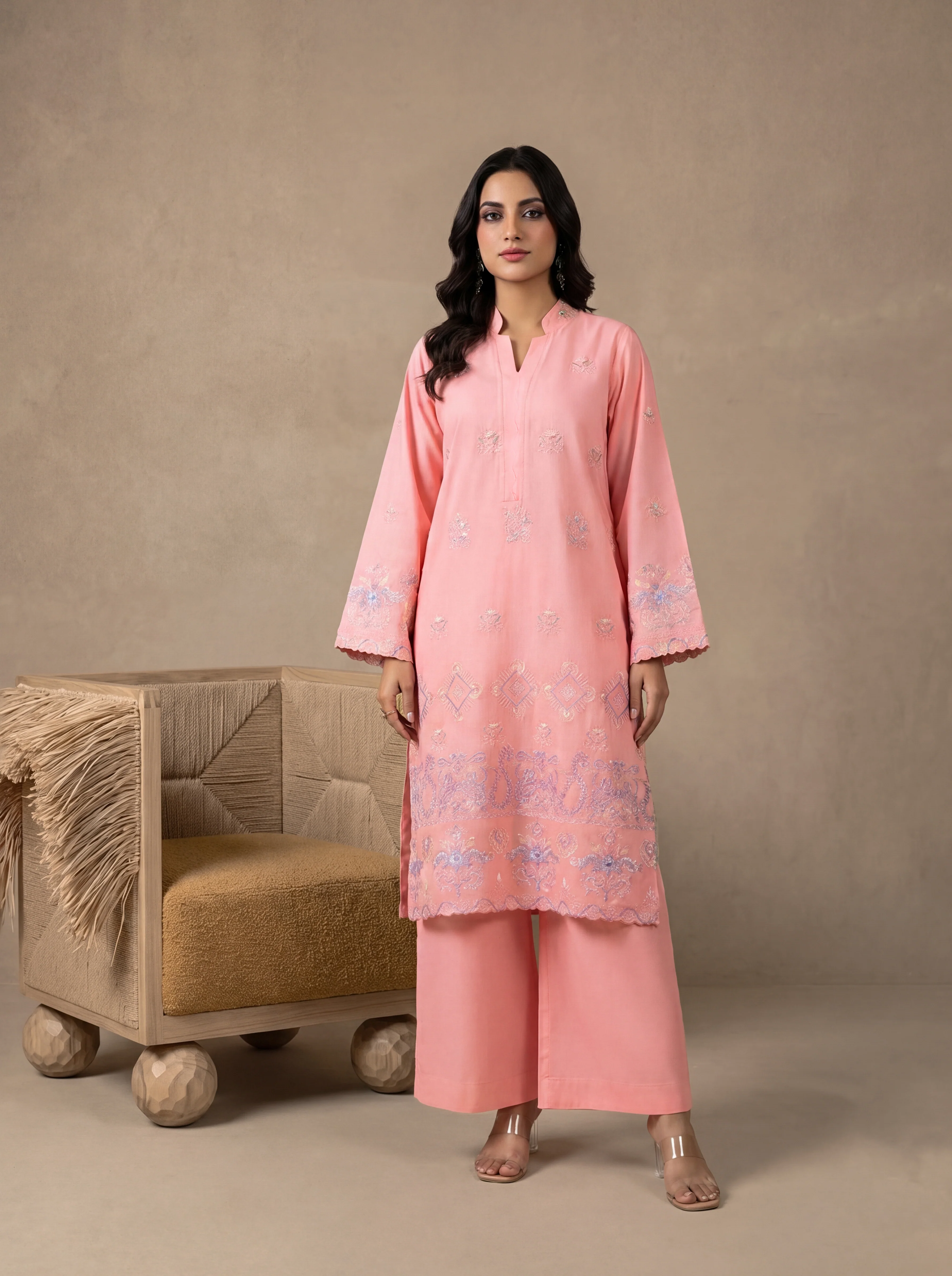 Pink-Cambric-2 Piece (WPS25SE2033)
