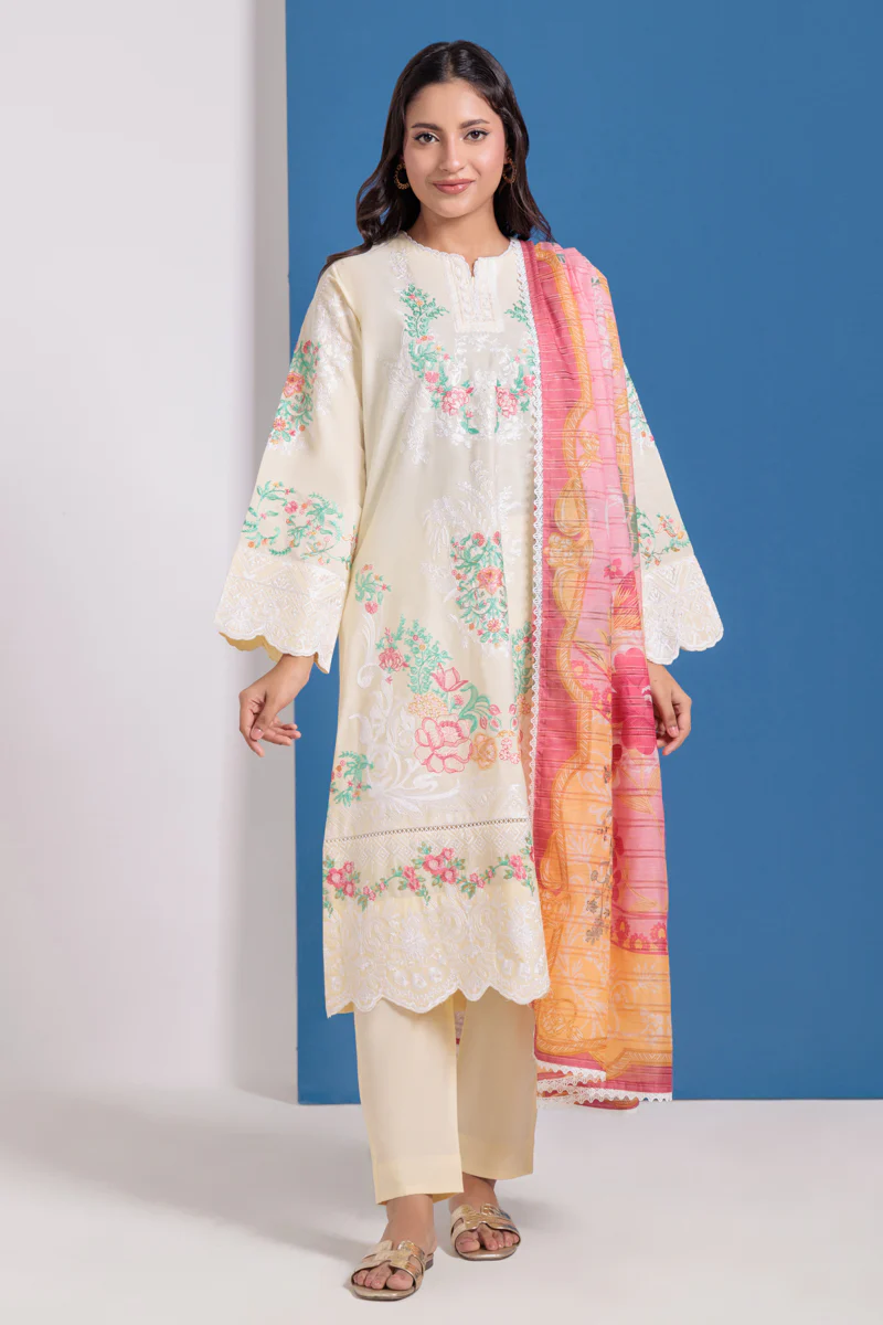 L-Yellow-Cotton Silk-3 Piece (WPS25SE3001) - Image 6